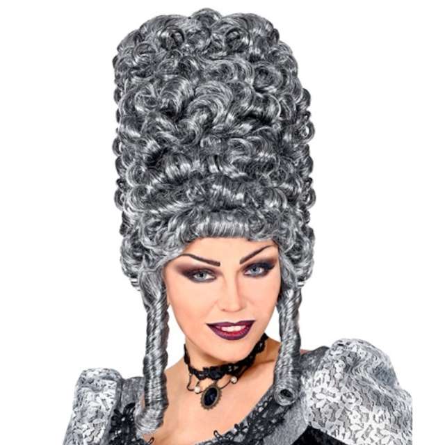_xx_Pk 4 grey EXTRA TALL GOTHIC WIG in polybag