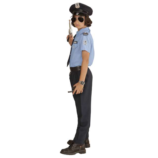 _xx_POLICE OFFICER boy (shirt pants belt tie hat) 116cm