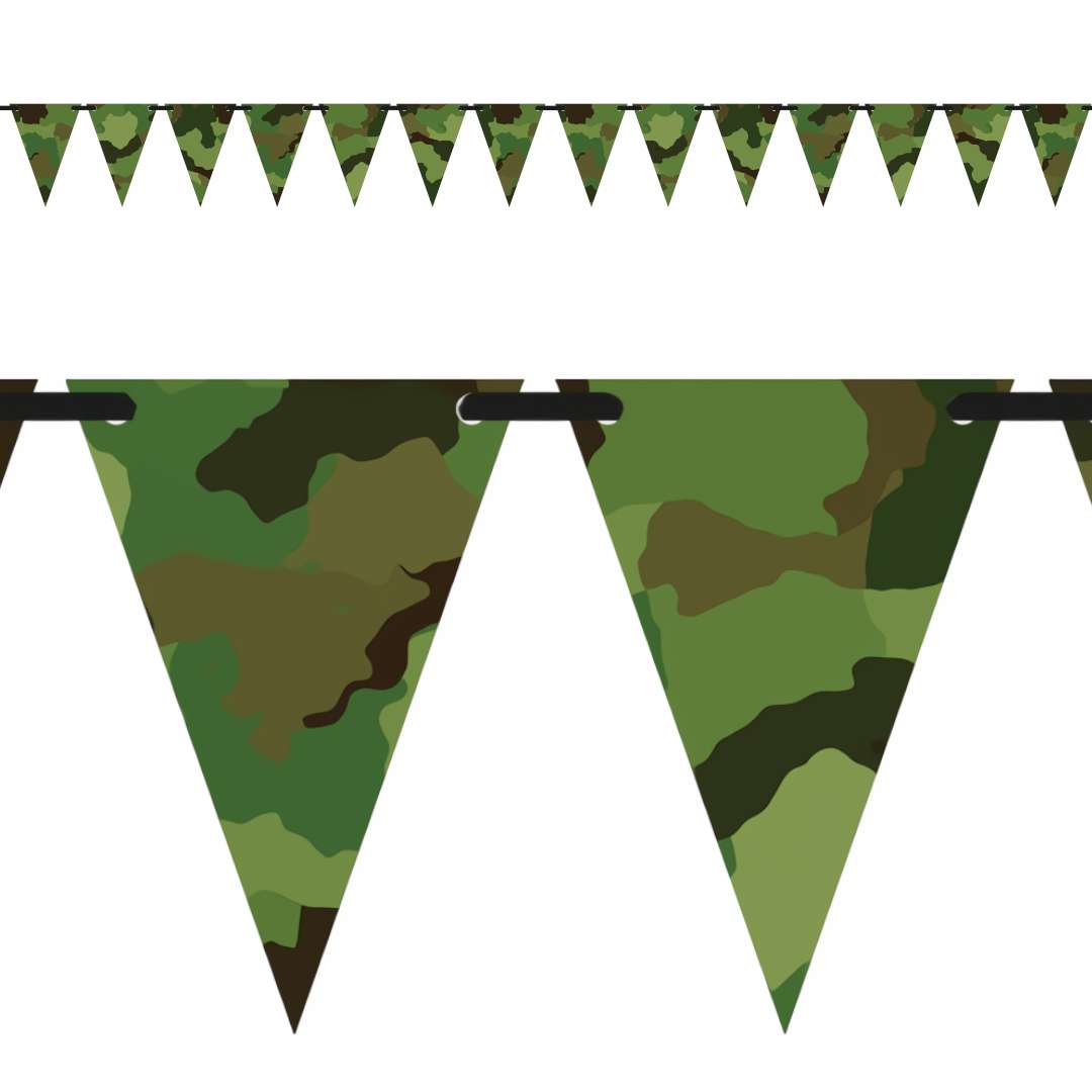 Baner flagi "Wojskowe moro", zielony, Congee, 500 cm