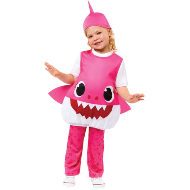 Strój dla dzieci Kombinezon - Baby Shark różowy Amscan 92-98 cm
