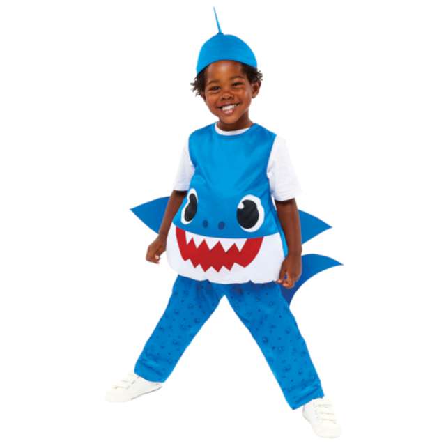 Strój dla dzieci Kombinezon - Baby Shark niebieski Amscan 92-98 cm