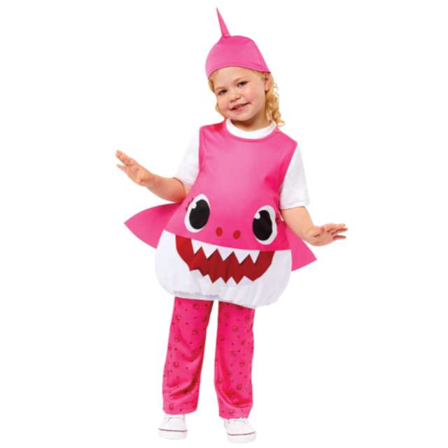Strój dla dzieci Kombinezon - Baby Shark różowy Amscan 80-92 cm