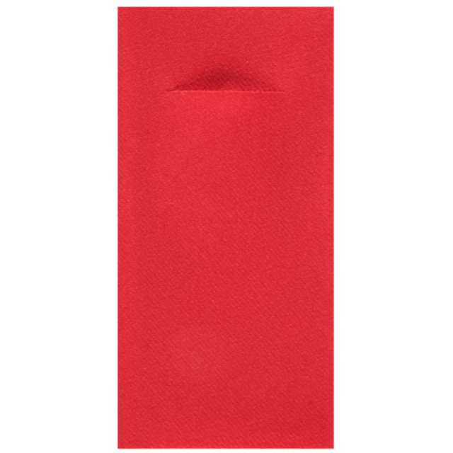 Kieszonka na sztućce "Classic", czerwona, SANTEX, 40 cm, 12 szt