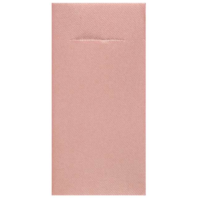 Kieszonka na sztućce Classic różowa jasna SANTEX 40 cm 12 szt