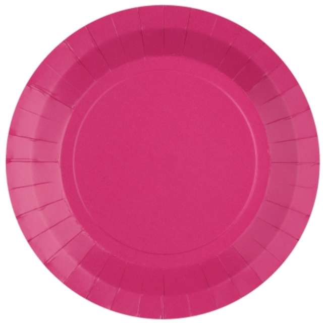 Talerzyki papierowe Premium różowe ciemne Santex 175 cm 10 szt