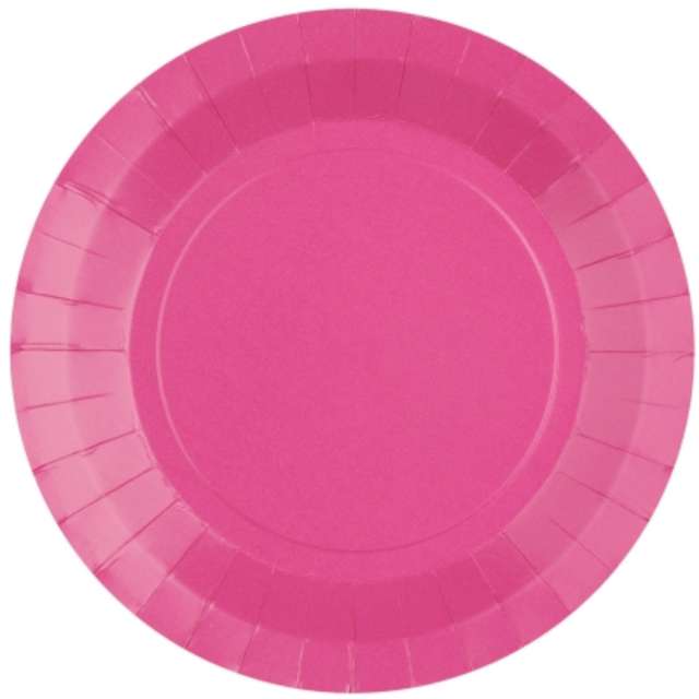 Talerzyki papierowe Premium różowe Santex 175 cm 10 szt