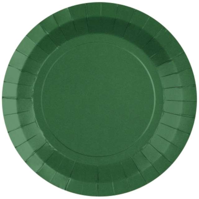 Talerzyki papierowe Premium zielone ciemne Santex 175 cm 10 szt