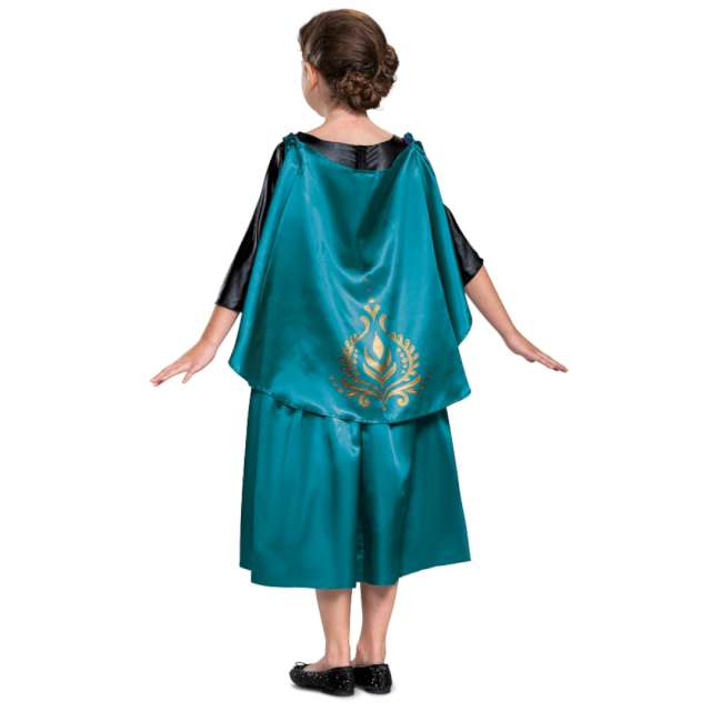 Strój dla dzieci Frozen Anna Deluxe - Sukienka turkusowa Disguise 109-123 cm