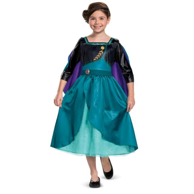 Strój dla dzieci "Frozen Anna Deluxe - Sukienka", turkusowa, Disguise, 94-109 cm