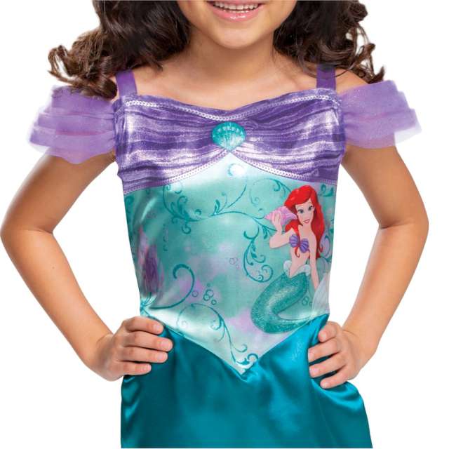 Strój dla dzieci Syrenka Ariel Basic - Sukienka Disguise 124-135 cm