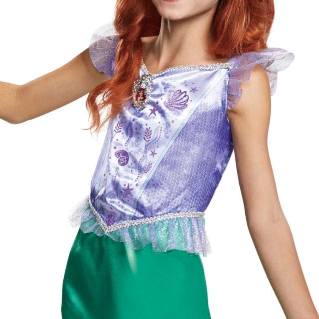 Strój dla dzieci Syrenka Ariel Classic - Sukienka Disguise 124-135 cm
