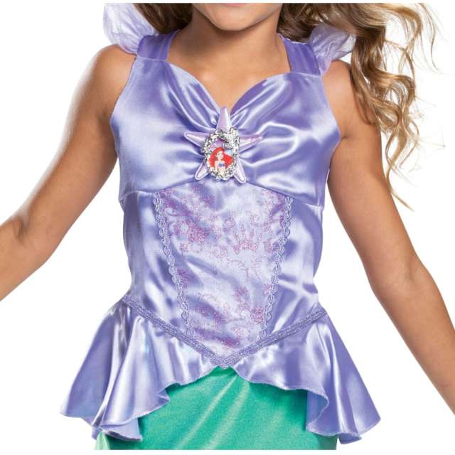 Strój dla dzieci Syrenka Ariel Deluxe - Sukienka Disguise 109-123 cm
