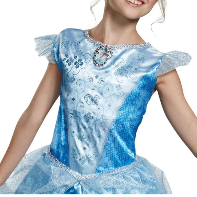 Strój dla dzieci Kopciuszek - Sukienka niebieski Disguise 124-135 cm