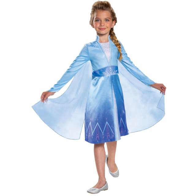 Strój dla dzieci Frozen Elsa Classic - Sukienka błękitna Disguise 124-135 cm
