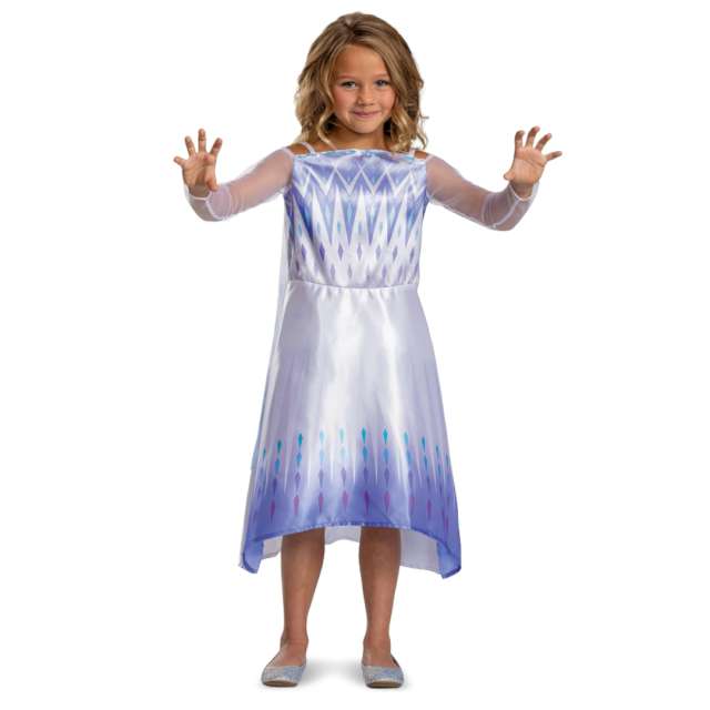 Strój dla dzieci "Frozen Elsa - Sukienka", fioletowo-biała, Disguise, 124-135 cm