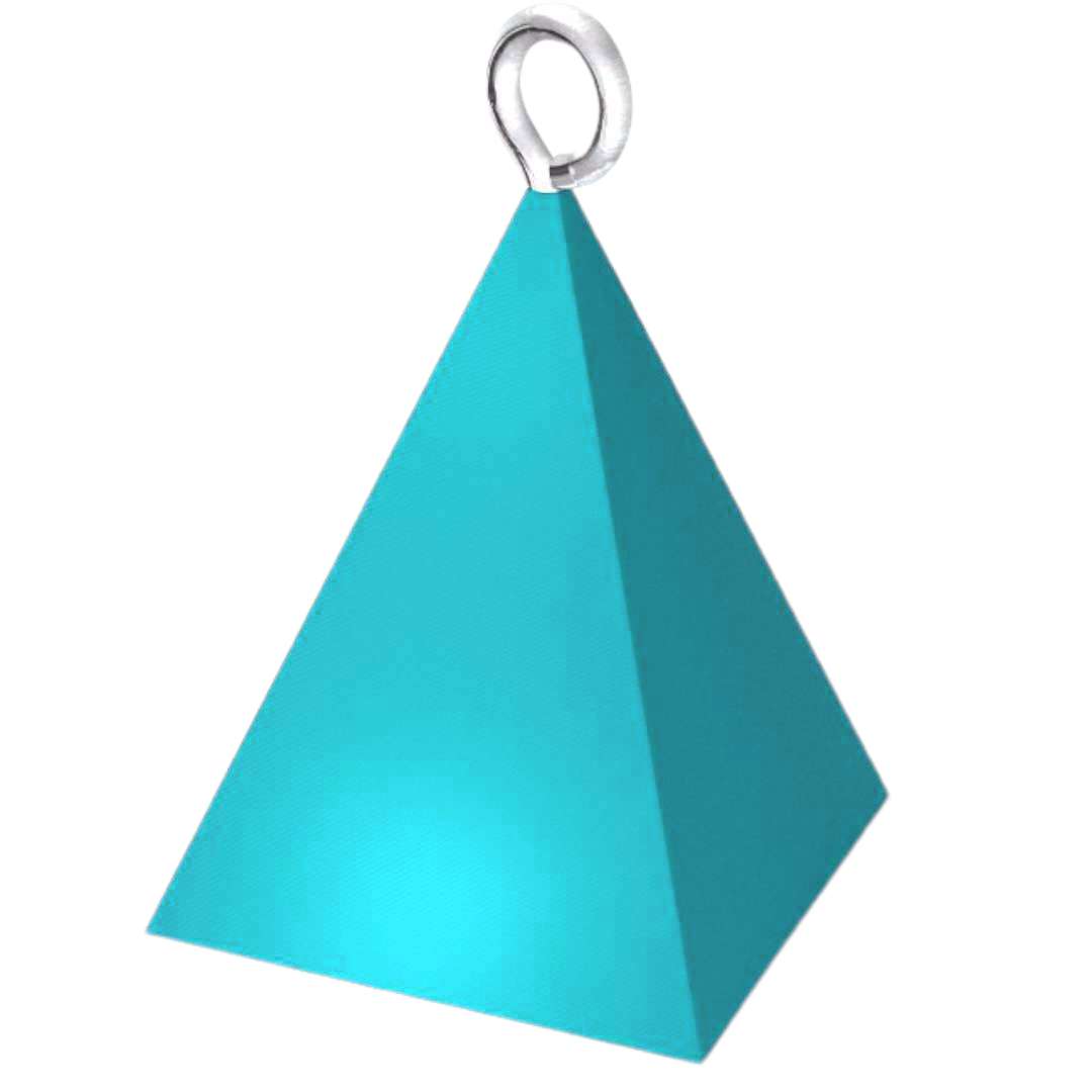 Obciążnik do balonów "Piramida", błękitny, 65g