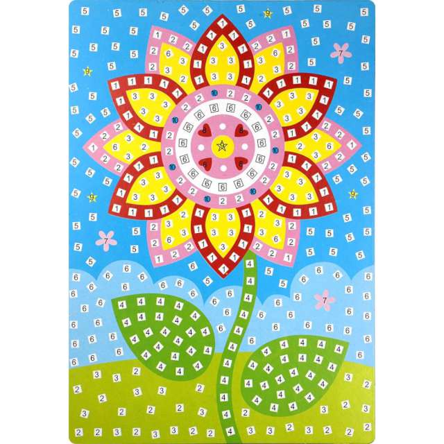 Naklejki piankowe Mozaika - kwiatek Fun&Joy