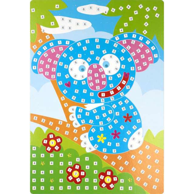 Naklejki piankowe Mozaika - miś koala Fun&Joy