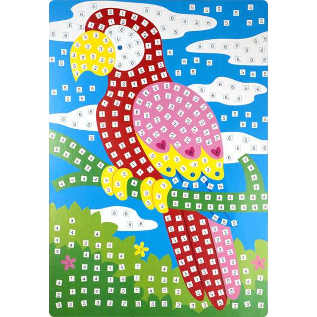 Naklejki piankowe Mozaika - papuga Fun&Joy