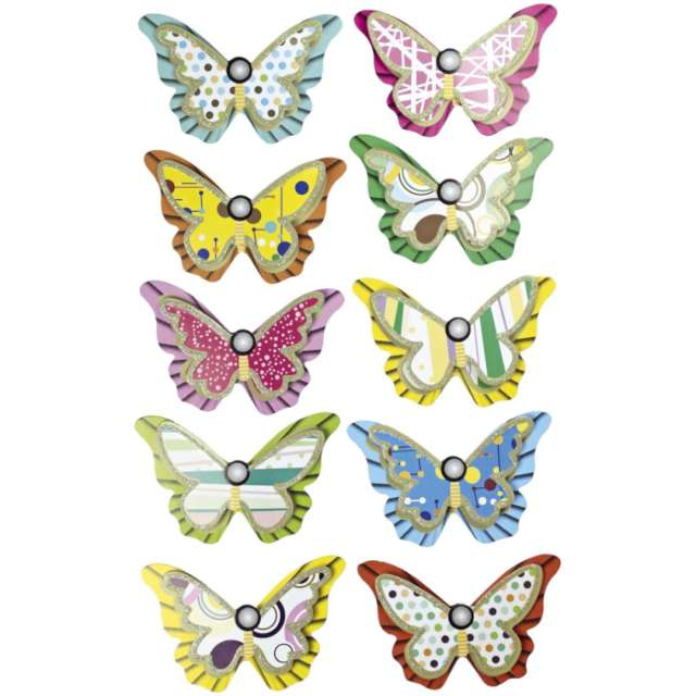 Naklejki Kolorowe Motyle Titanum 10 szt