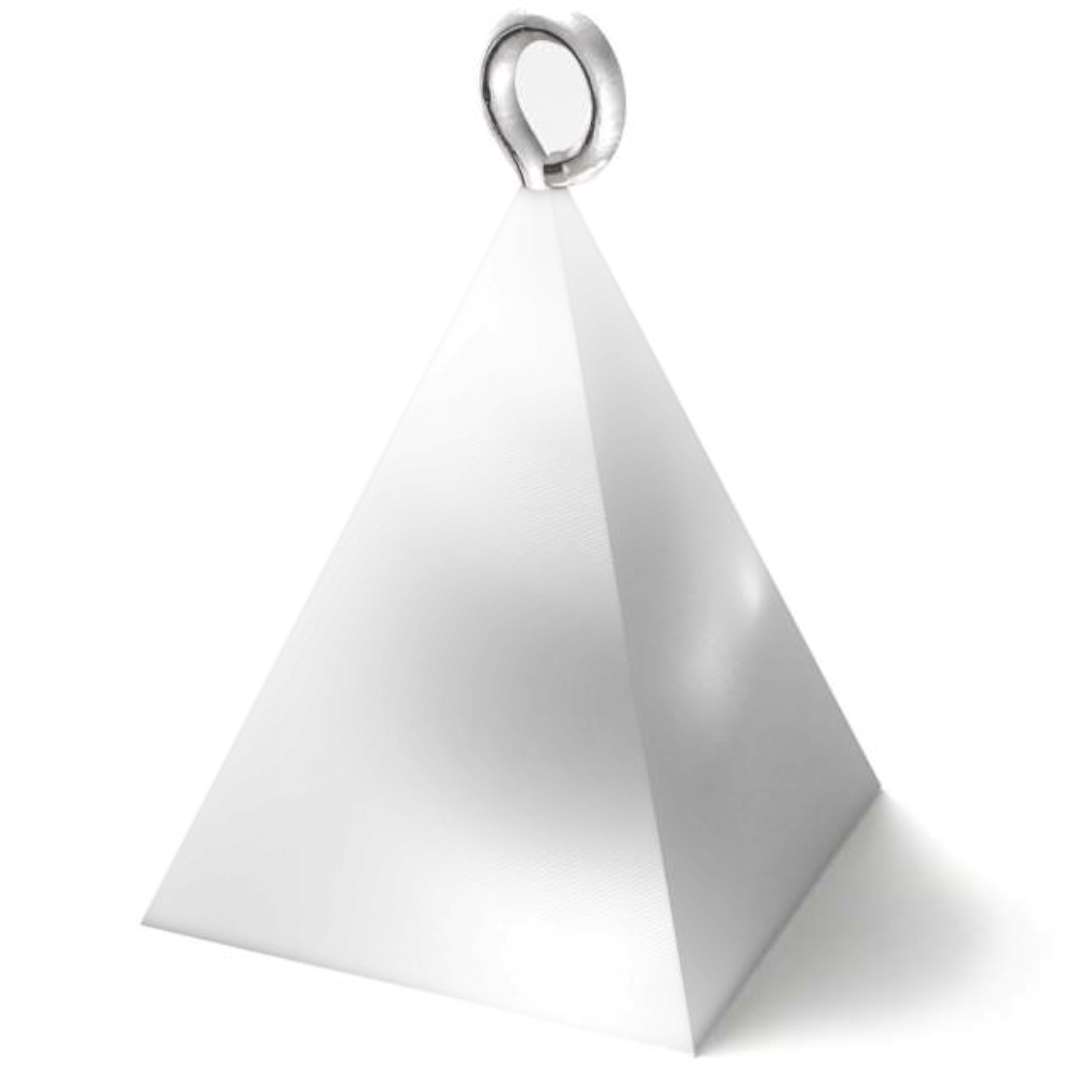 Obciążnik do balonów "Piramida", biały, 65g