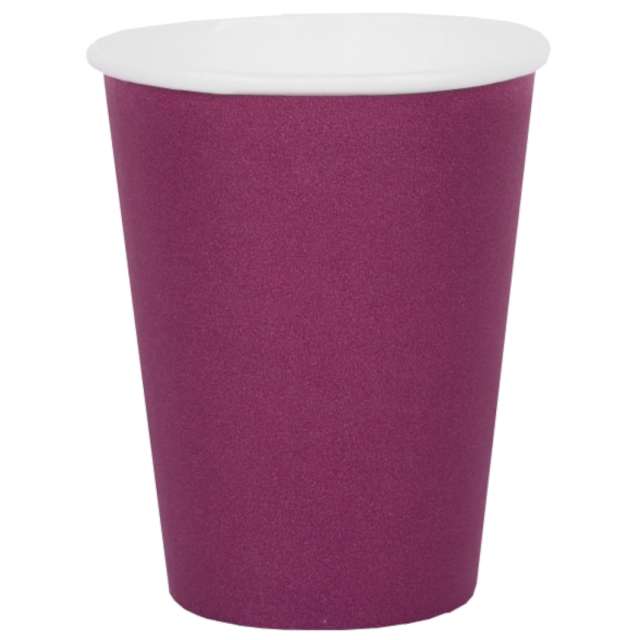 Kubeczki papierowe Premium purpurowe Santex 250 ml 10 szt