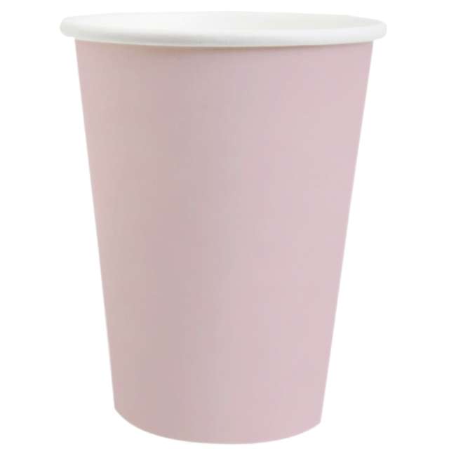 Kubeczki papierowe "Premium", różowe jasne, Santex, 250 ml, 10 szt