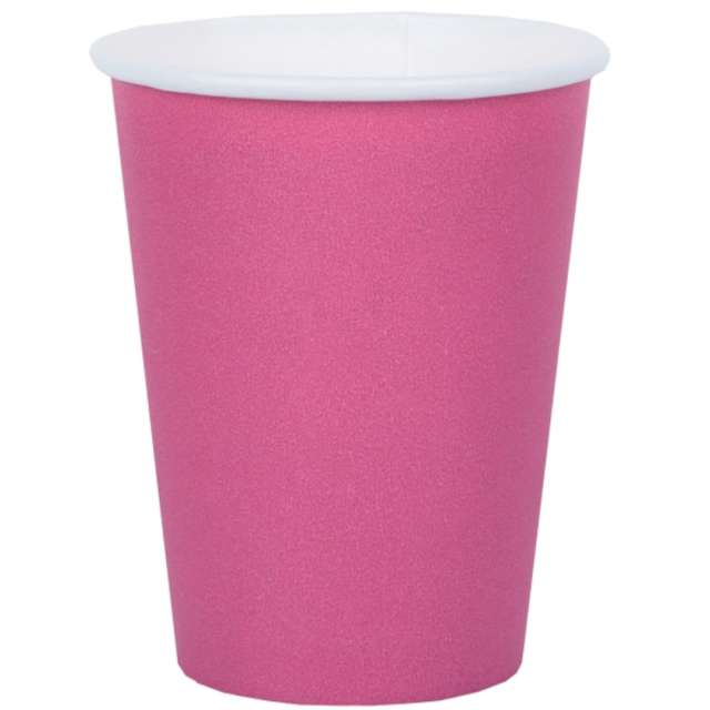 Kubeczki papierowe "Premium", różowe, Santex, 250 ml, 10 szt