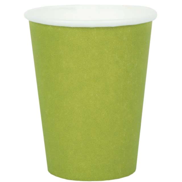 Kubeczki papierowe Premium zielone kiwi Santex 250 ml 10 szt