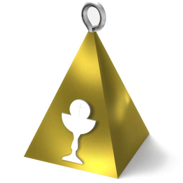 Obciążnik do balonów "Piramida Lux - kielich", złoty, 65g