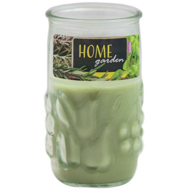 Świeca zapachowa w szkle "Citronella - bazylia", zielona, Bolsius, 110x62mm