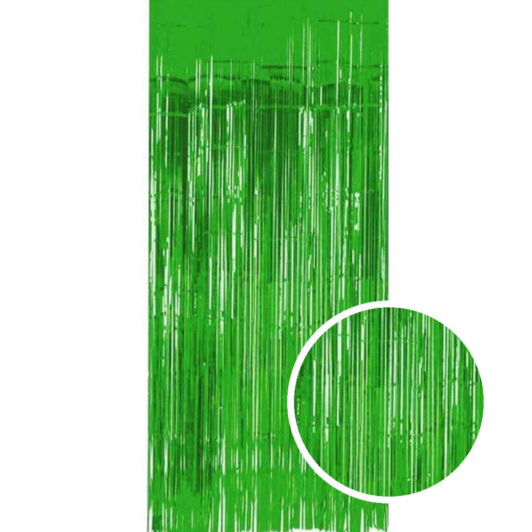 Kurtyna na drzwi Classic metalik zielony Folat 200 x 100 cm