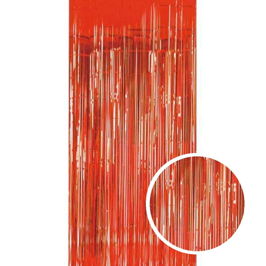 Kurtyna na drzwi "Classic metalik", czerwony, Folat, 200 x 100 cm