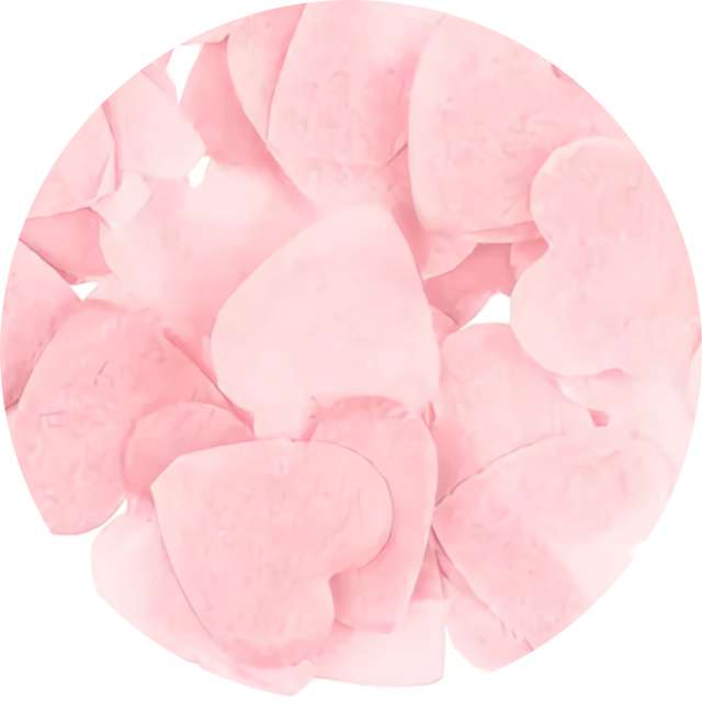 Konfetti "Serca", różowe, PartyDeco, 15 g