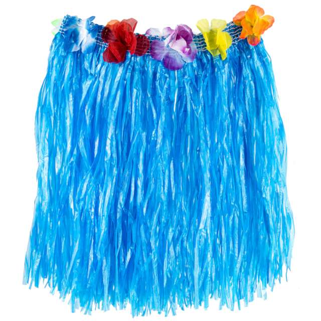 Spódnica Hawajska niebieska PartyPal 40 cm