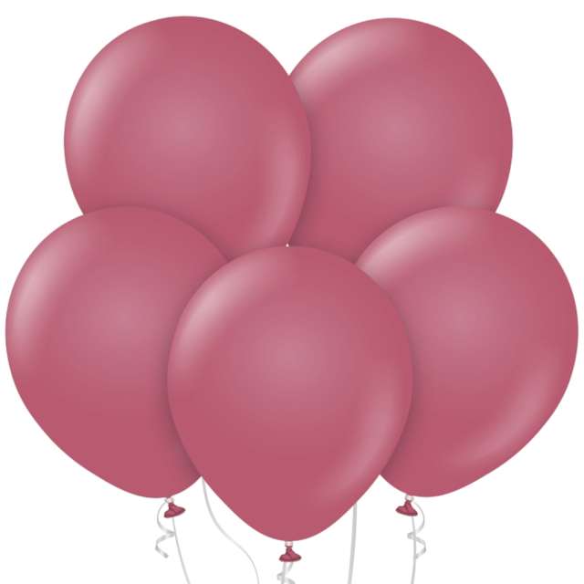 Balony Beauty and Charm - pastelowe burgundowy Godan 12 50 szt