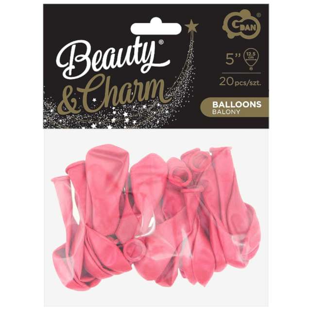 Balony Beauty and Charm - pastelowe różowy Godan 5 20 szt