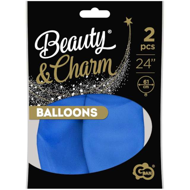 Balony Beauty and Charm - pastelowe niebieski Godan 24 2 szt