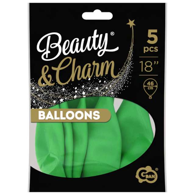 Balony Beauty and Charm - pastelowe zielony Godan 18 5 szt