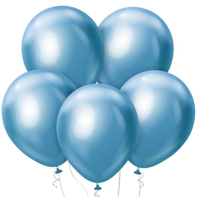 Balony Beauty and Charm - platynowe niebieskie jasne Godan 12 50 szt.