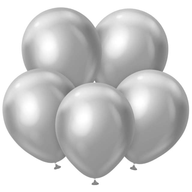 Balony Beauty and Charm - platynowe srebrne Godan 18 5 szt