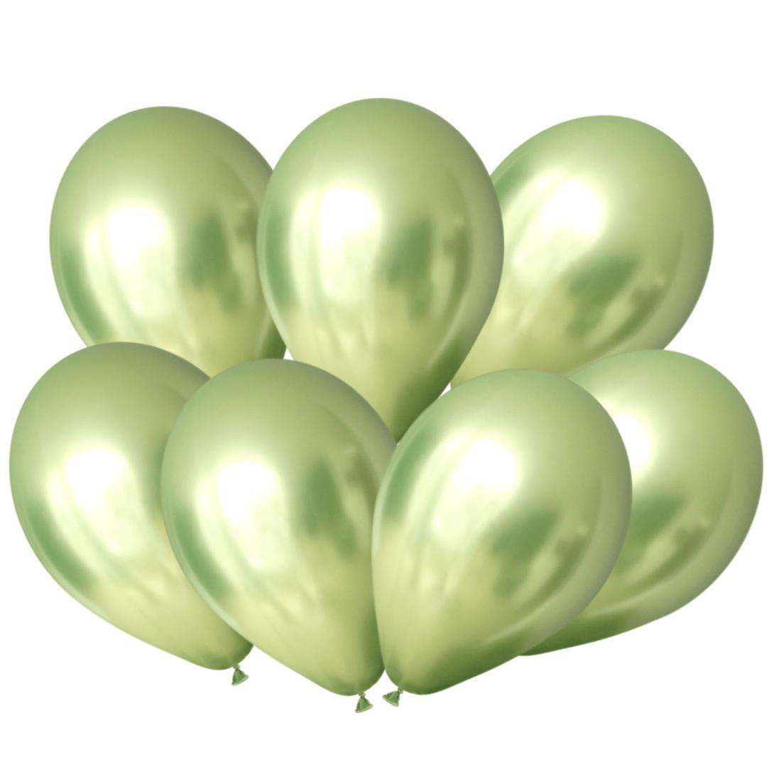Balony Beauty and Charm - platynowe oliwkowe Godan 12 7 szt