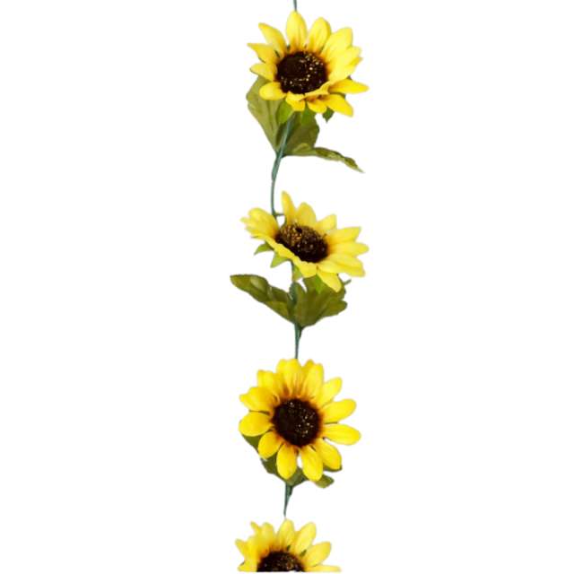 Sztuczny kwiat Girlanda - Słoneczniki żółty Chaks 220 cm