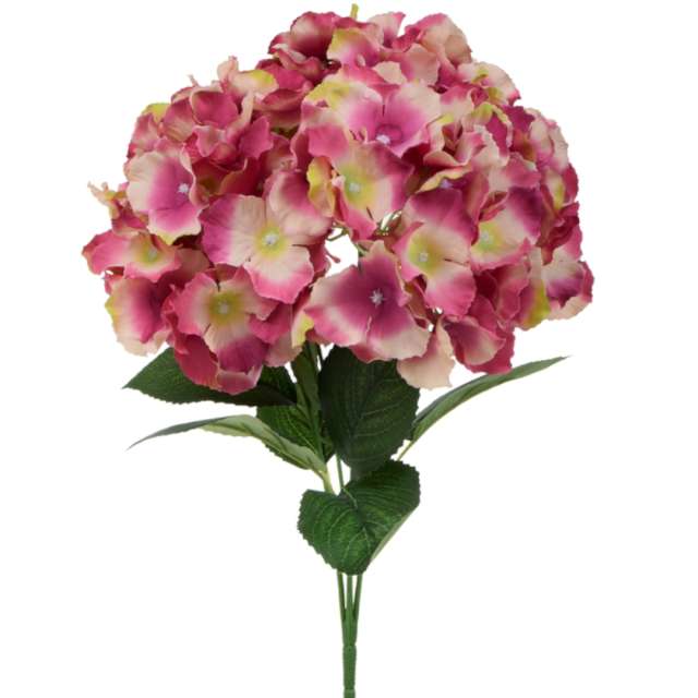 Sztuczny kwiat Bukiet - Hortensja różowo-kremowa BOMM 45 cm