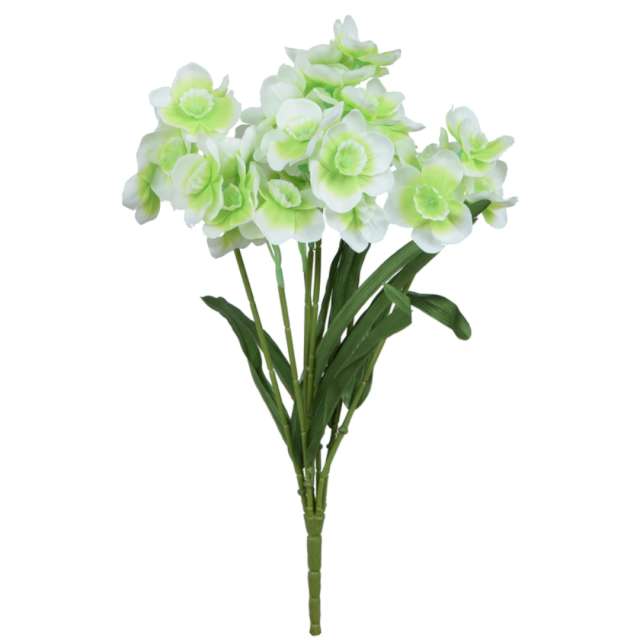 Sztuczny kwiat Bukiet - Żonkile zielone BOMM 43 cm