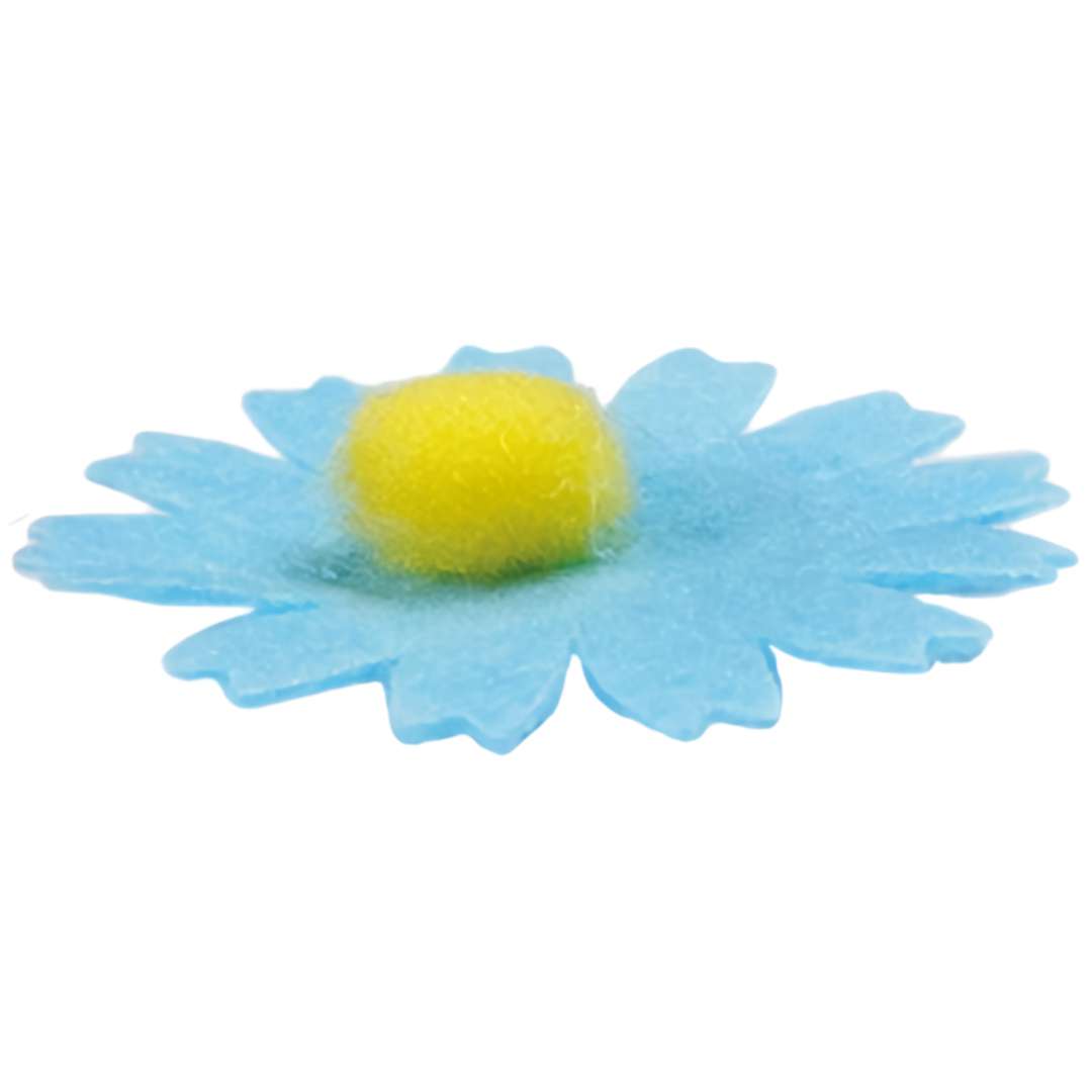 Naklejki Kwiatki margaretki niebieski Titanum 10 szt