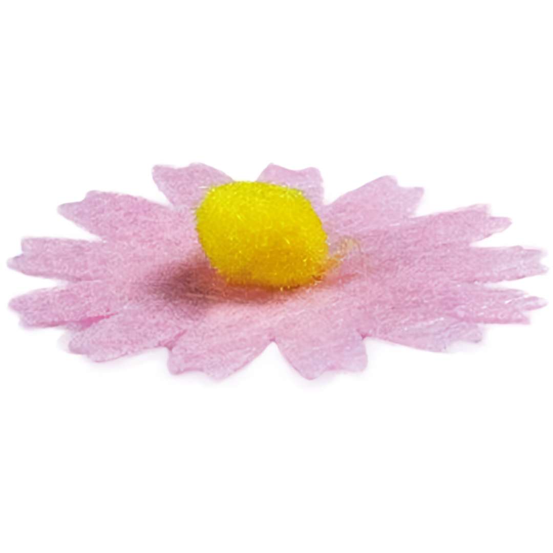 Naklejki Kwiatki margaretki różowy Titanum 10 szt