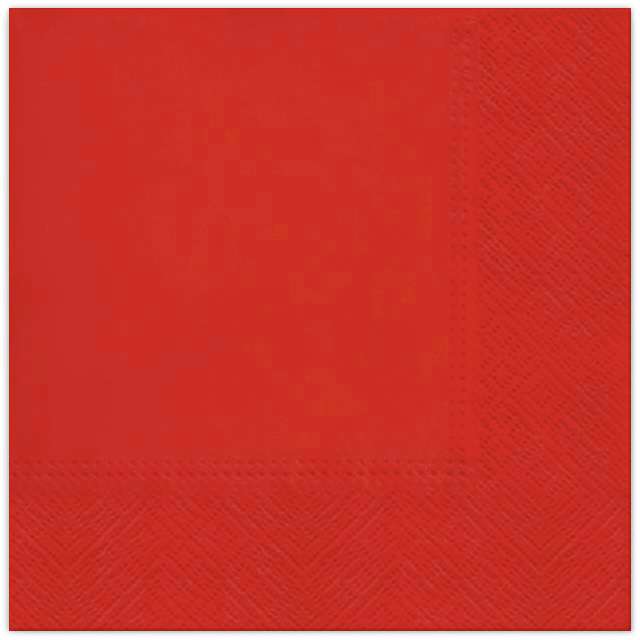 _yy_Serwetki papierowe 33x33cm Czerwone 20szt