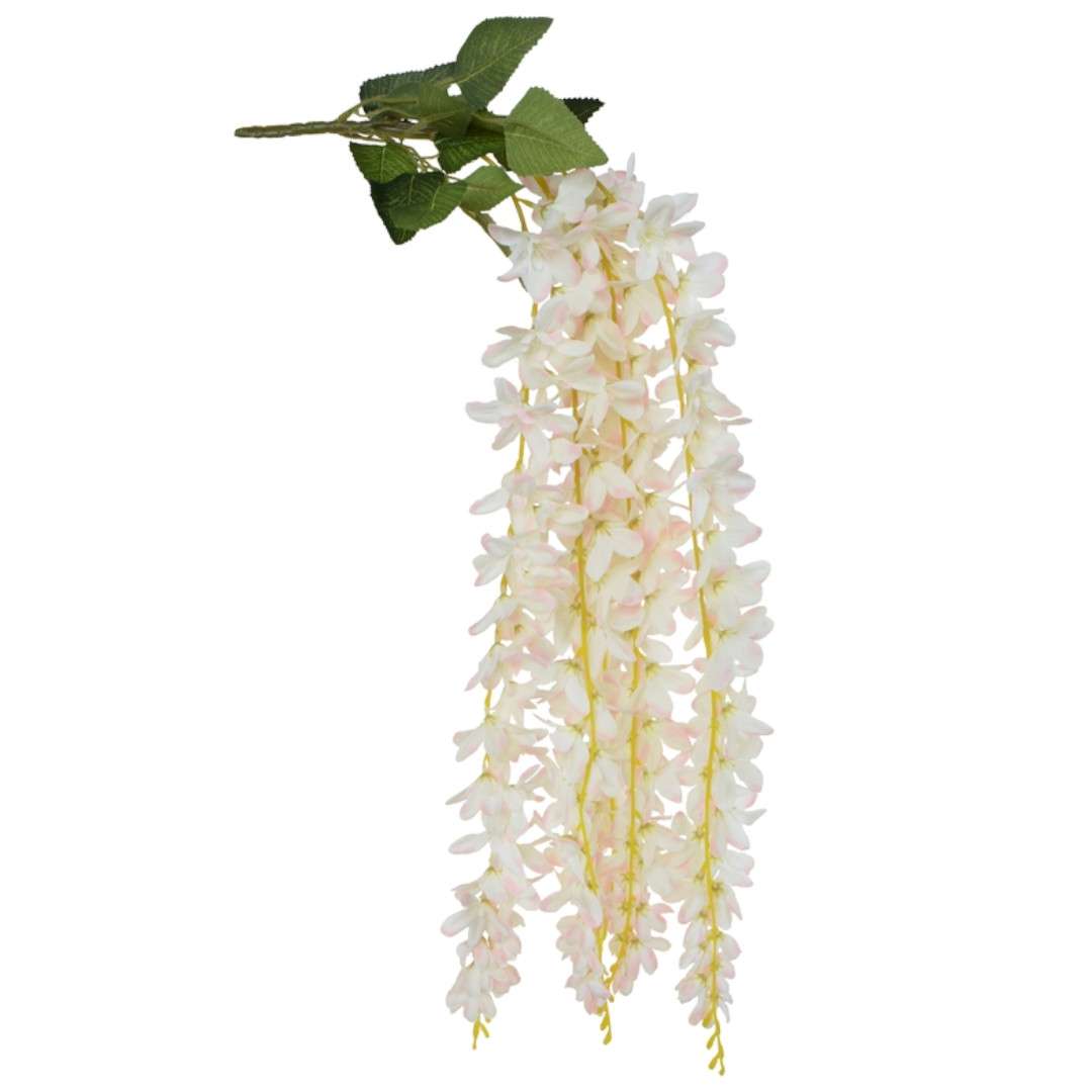 Sztuczny kwiat Gałązka - Glicynia Wisteria BOMM 90 cm