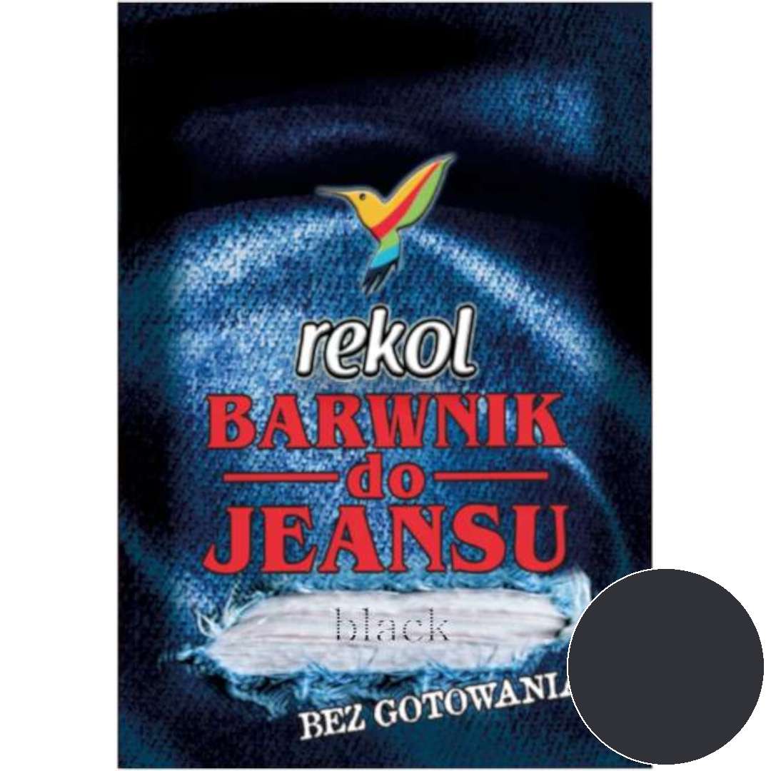 _xx_Barwnik do Tkanin w proszku REKOL Jeans Saszetka black - 18g